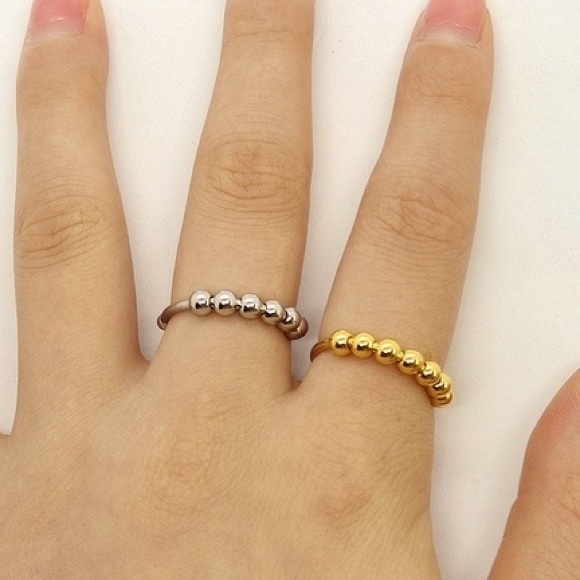 COPY - ROSE GOLD/SILVER Fidget ring - Picture 3 of 5